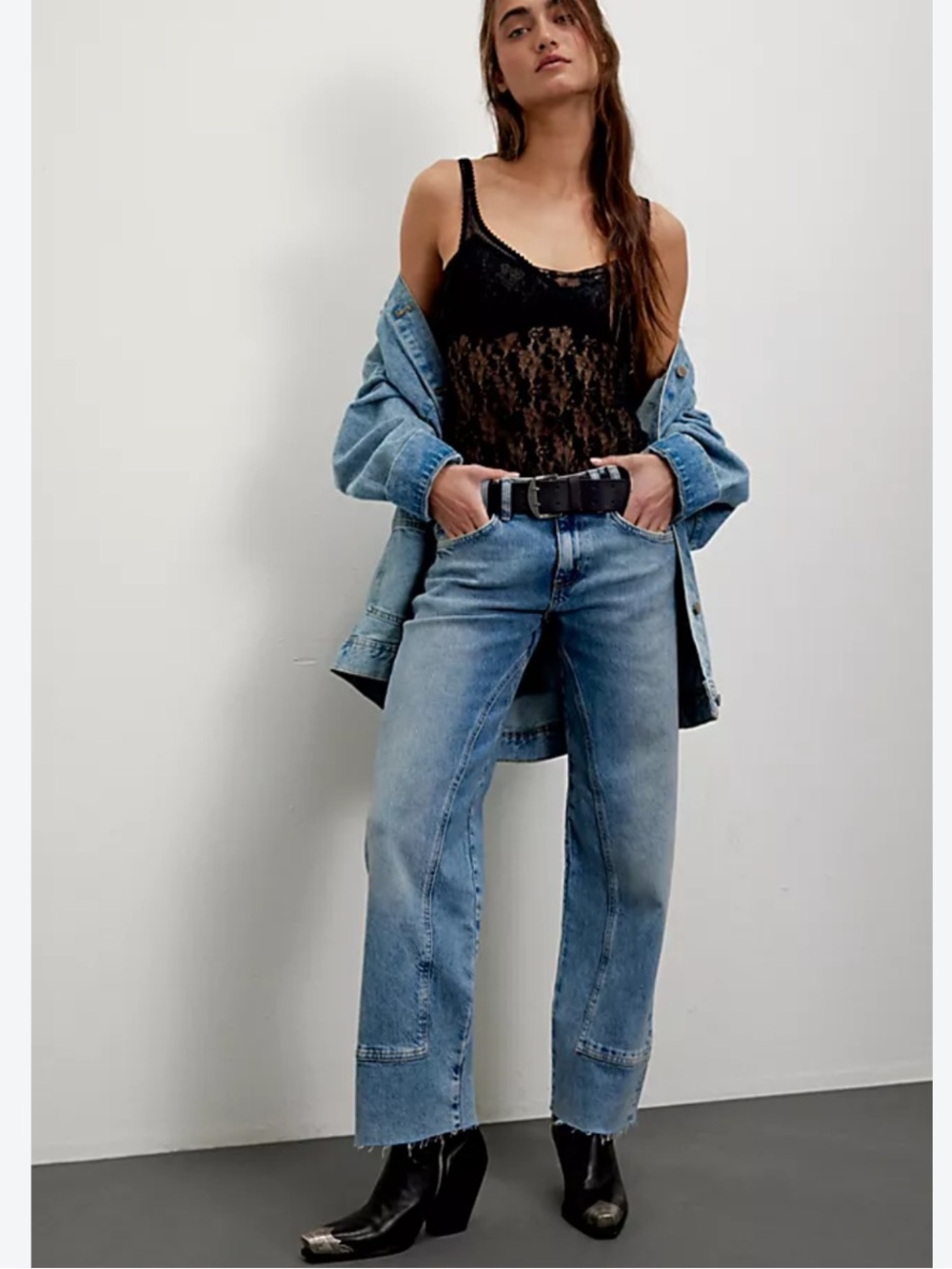 Free People We The Free Risk Taker Mid-Rise Jeans